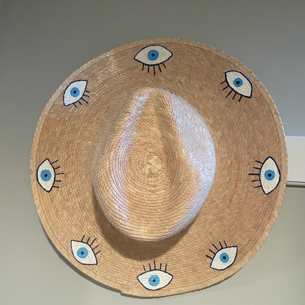 Evil eye 🧿 straw hat